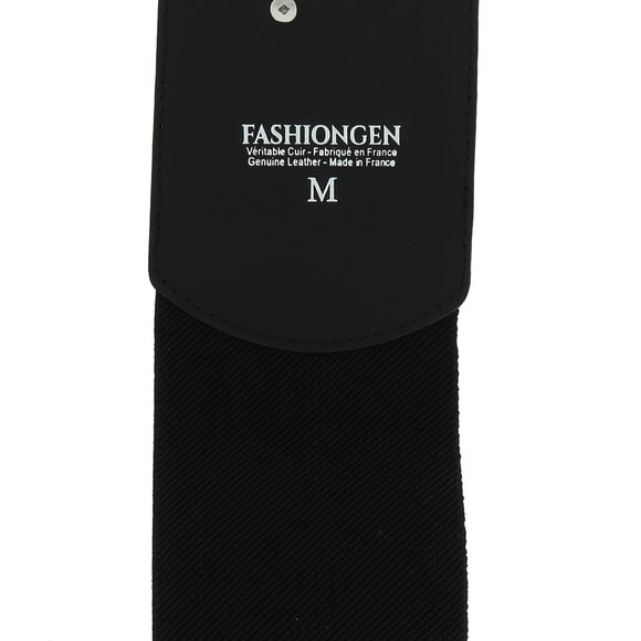 - Cowhide Leather Elastic Belt For Women, Darlene - Black, Xx-large/waist Size😗 - Picture 6 of 7